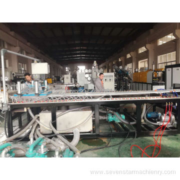 wpc/pvc door panel profile production machine line